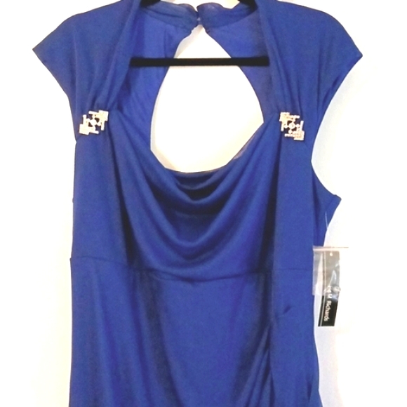 r&m richards royal blue dress Velvet Plus Size Dress Long Formal R&M Richards 3227W – The Dress Outlet